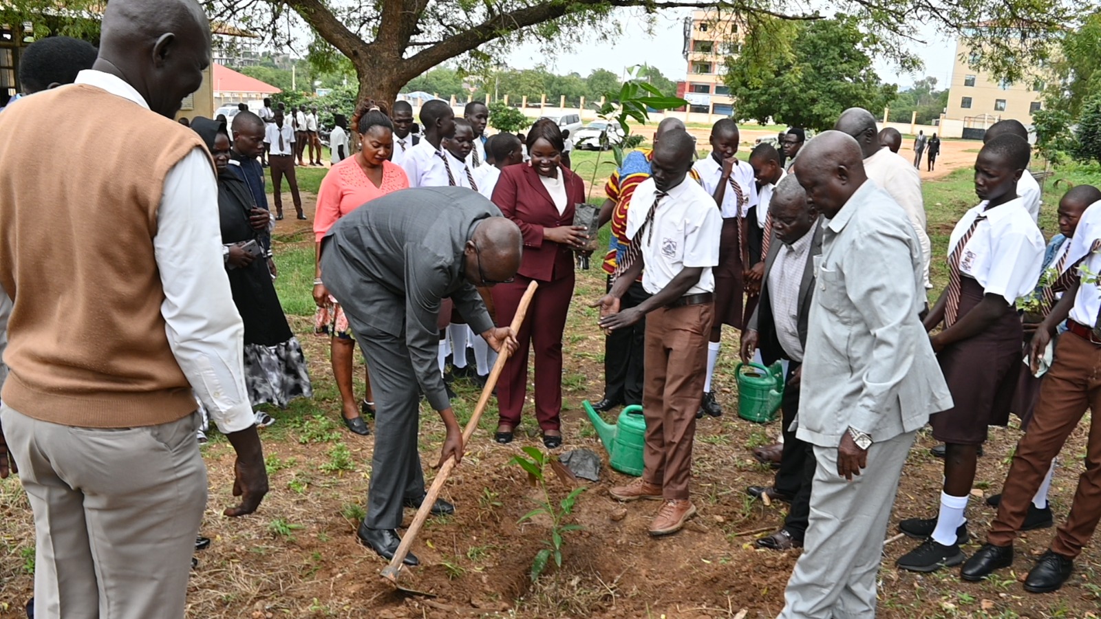 Minister of General Education and Instruction Launches Nationwide Tree Planting Initiative at Juba Day Secondary School